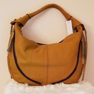 Oryany Jasmine Zip Hobo Leather Bag